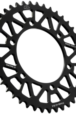 Express Levering JT SPROCKETS - REAR RACELITE ALU 43T BLACK, 520 - Sprockets - Geschikt voor Kawasaki en Yamaha